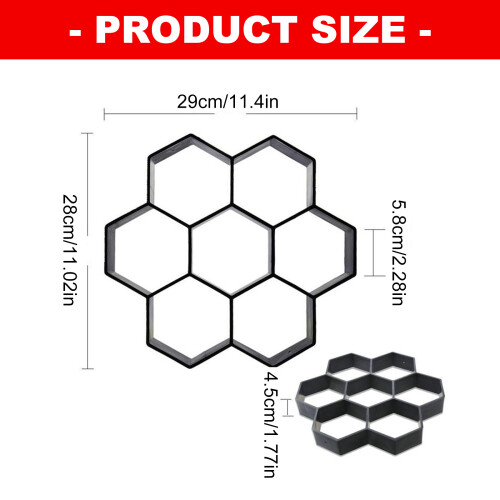 Plastic Garden Paths Maker Home Paths Paving Cement Mold Road 2