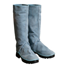 Hittebestendig lederen lasser voetbeschermers-Blauw 23