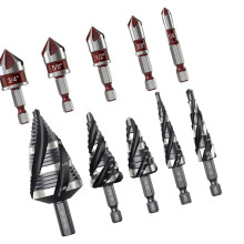 Professionele multi-size conische boorset verzinkboorbeitels