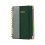Twin Wire Binding Notebook 270 Pages Lined PU-dark green 1