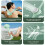 USB Electric Long Handle Bath Brush 4 Interchangeable Head-Blue 4