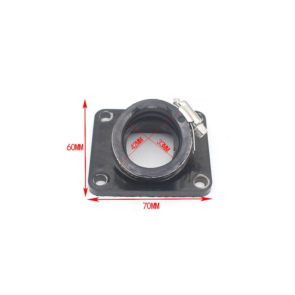 4X Motorcycle Carburetor Interface Adapter Intake Manifold For Ag100 Dt100 Dt125 Mx100 Rt100 4711721928363
