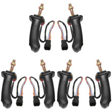6 Stuks L+R 3 Knoppen Graafmachine Joystick Assy Handvat Versnellingen voor Daewoo Doosan DH DX150 215 225 300 370-9C