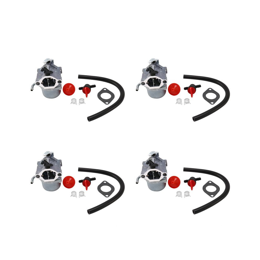 4X 590399 Carburetor Carb For Briggs & Stratton 796077 Lawn Mower Engine With Gasket Fuel Filter Valve 6133053059658