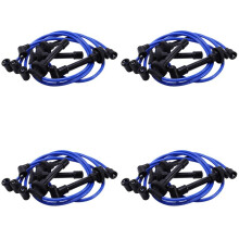 4X 32700-PTO-000 Bougiekabelset, Hoogwaardige Bougiekabel voor   del  1992-2002 Blauw