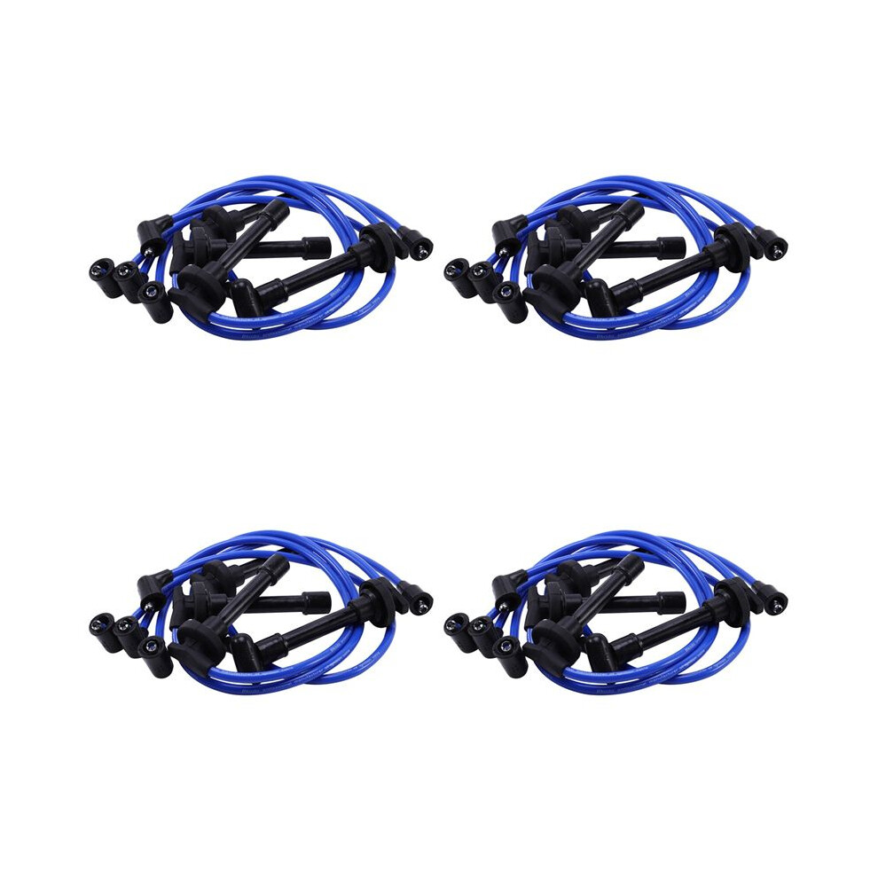 4X 32700-Pto-000 Wire Set, High Performance Ignition Wire For Del 1992-2002 6033419901044
