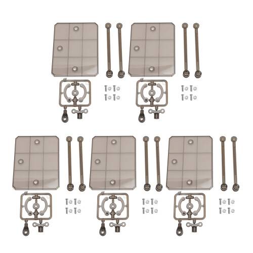 5 pcs Black Plastic Action Figure Stand Support for 1/144 Models 1