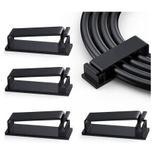 100Pcs Cable Management Self-Adhesive Cable Clips Cable Holder Self-Adhesive Strong Cable Organiser for Desk/Home/Office