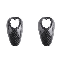 2X Real Carbon Fiber Gear Shift Knob Cover Replacement for M2 M3 M4 M5 M6 F87 F80 F82 F83 F10 F12 F13 F06