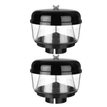 2X Filtro Aria A Ciclone Universale da 3,5 Pollici per  Snorkel  Pre Cleaner Aspirazione Aspirazione Flusso D'Aria Snorkel Ram Sand Cup