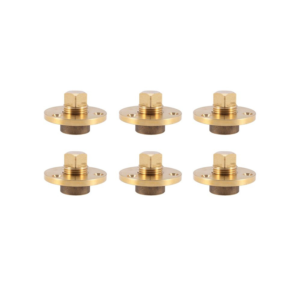 6X Brass Drain Plug Garboard Marine Boat Yacht Screw Drain Plug 1 Inch Mounting Hole Fishing Bronze 6132829043037