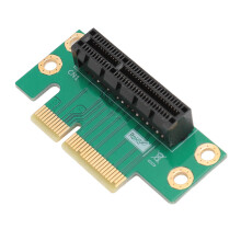 PCIe 4X Riser Card 90 Degree Adapter for Small Computer Cases Durable Material