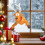 Interactive Holiday Santa Reindeer Window Decoration with-Santa 2