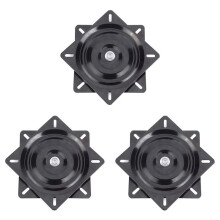 3pcs 6 Inch Boat Swivel Plate Fishing Boat Marine Swivel Rotation 360 Degree Rotation Universal Set