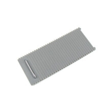 Interior Centre Console Roller Blind Shutter Drink Water Cup Holder Cover for Superb 2009-2015 Gray
