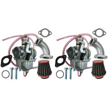 2X VM22 26mm Vergaser Luftfilter Ansaugrohr für Mikuni 110Cc 125Cc 140Cc Pit Dirt Bike Pitpro ATV SSR Motorrad