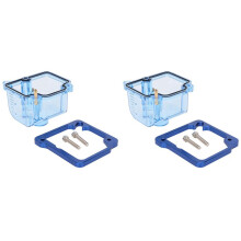 2X Motorcycle Carburetor Transparent Float Carburetor Oil Cup Carburetor Base Cover for KEIHIN PWK KOSO 28-34mm