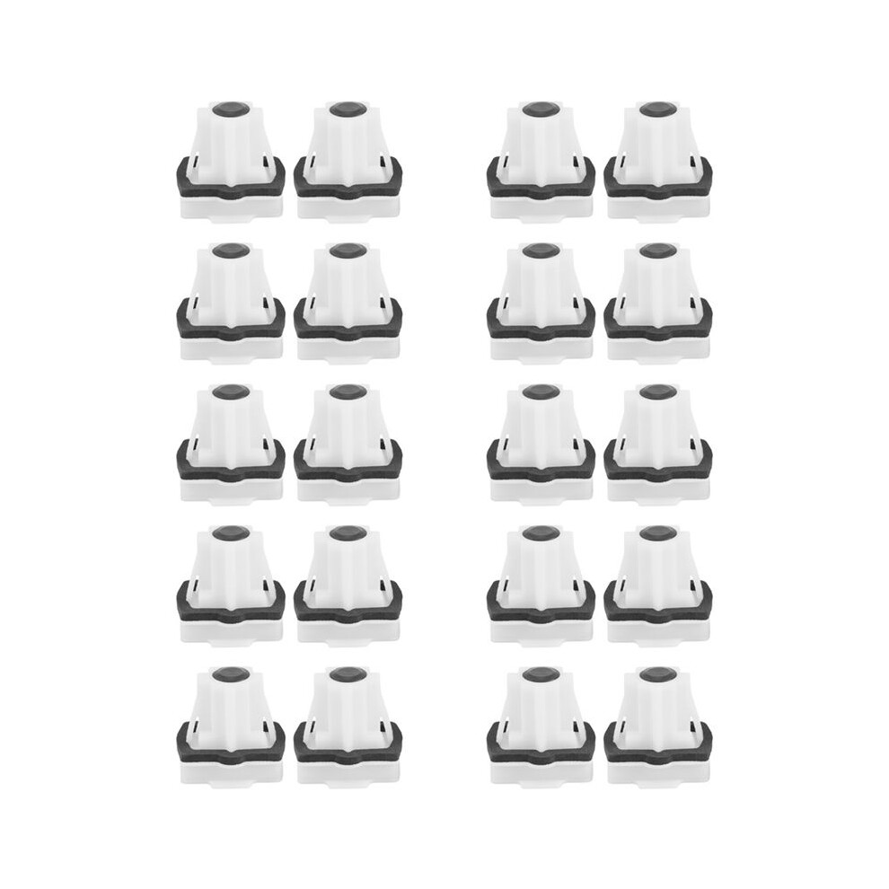 10Set Rear Buckle 1609267180 For For 301 208 C3 C4 C-Elysee White 4714239777058