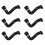 6X Autokoelsysteem Waterslang voor  E46 E81 E83 E87 E88 E90 X3 11537572158 1
