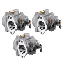 3X BåTmotorföRgasare Assy 3303-8M0053668 för Mercury 4-Takts 6HP Utombordsmotor Carb 804766A04