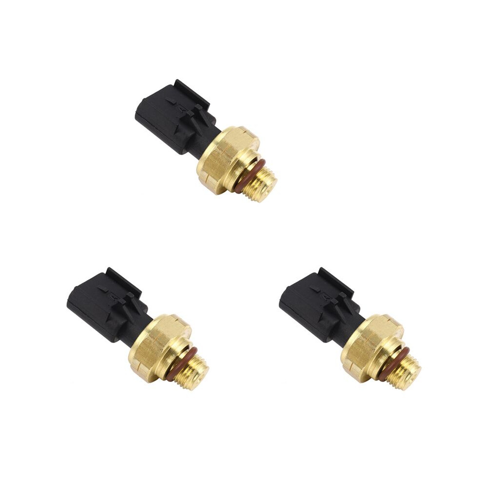 3X Engine Oil Pressure Transmitter Sensor For Isx Ism Isx11.9 Isx15 4921517 Black/Gold 6031067469176