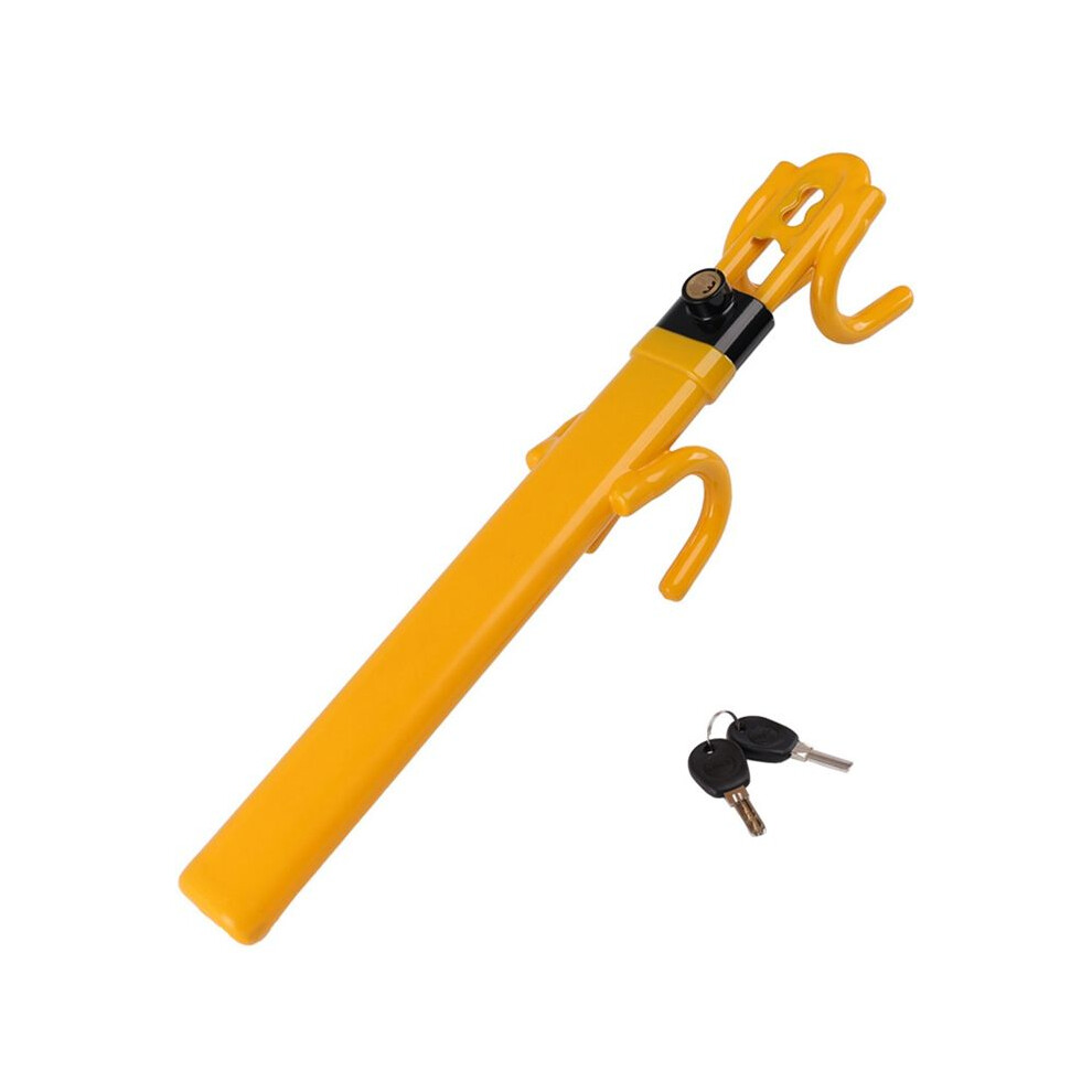 Steering Wheel Lock Anti-Theft Device Wheel Lock Retractable Double Hooks Car Lock With 2 Keys For Car Security 6132123127327