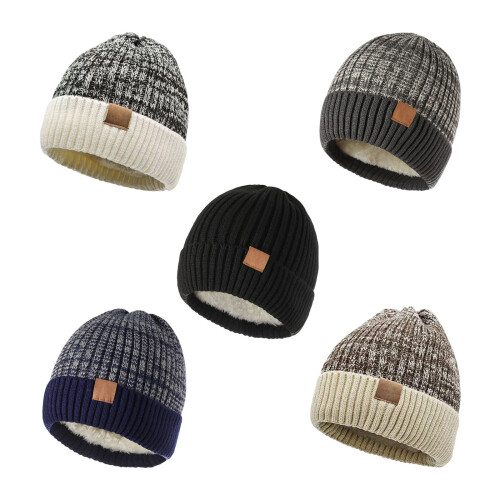 Pullover Zachte Mutsen Hoed Hoofddeksels voor Dames Winter-Wit 1