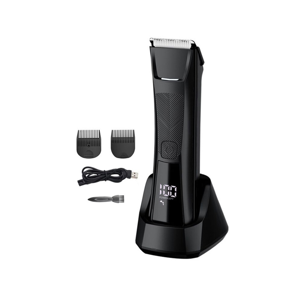 Body Hair Trimmer for Men Groin Electric Manscaper Pubic Hair Remover Epilator Chest Grooming Clippers Waterproof