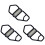 3X Vtec Spulenventilmagnetdichtung für    Integra 15825-P08-005 1
