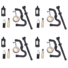 4X Oil Pump Worm Gear Fuel Oil Filter  Hose Kit for  MS 180 170 MS180 MS170 018 017 Chainsaw Parts 11236407102