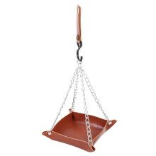 Bird Feeder Tray Hanging Bird Water Tray Garden Bird Feeder Outdoor Patio Hanging Bird Feeder Brown