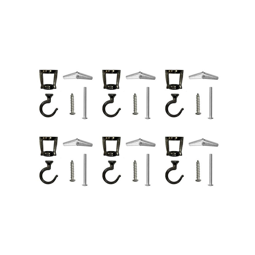 6 Pcs Ceiling Hooks For Hanging Plants,Heavy Duty Metal Plant Hooks, Screw In Hooks For Hanging Birdfeeders 6031166931369