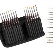 Detail Paint Brush Set, 15 PCS Small Professional Miniature Paint Brush Paint Brushes, Artist Detail Brush