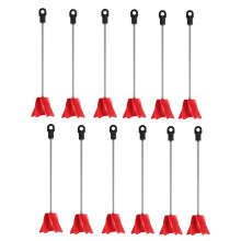 12 Stuks 11 Inch Verfroerder voor Boor, Boormixer, Epoxymixer, Verfmixer voor Boor, Helixboorverfmixer