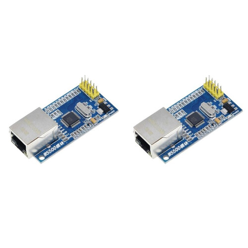 2X Replace W5100 Ethernet Shield LAN Network Module W5500 Support TCP/IP 51/ STM32 Microcontroller with 32k Bytes SPI