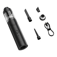 Wireless Car Vacuum Cleaner High Suction Blow Air Extraction Charging Model Home and Car Vacuum Cleaner Black