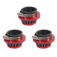 3pcs 44Mm Air Filter for 47Cc 49Cc 2 Stroke Super Pocket Dirt Bike Atv Quad Aluminium Air Filter Set Red