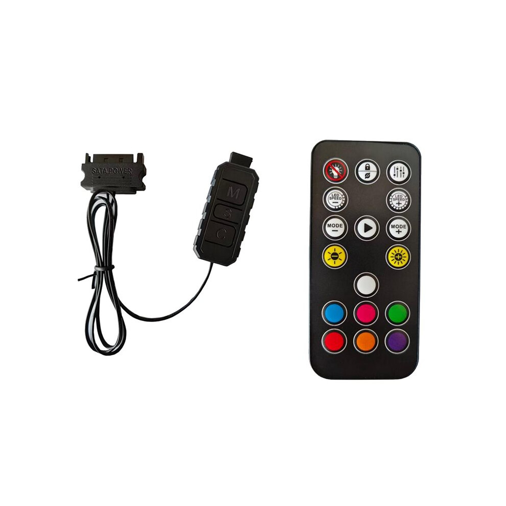 Argb Controller To Rgb Remote Controller Adapter Rgb Remote Controller For Pc Fan Cooling Fan Strip Light 4712778455390