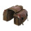 Motorcycle Bicycle Large Capacity Saddle Bag Cycling Canvas Waterproof Saddle Box Side Tool Bag Rear  Bag Khaki 1