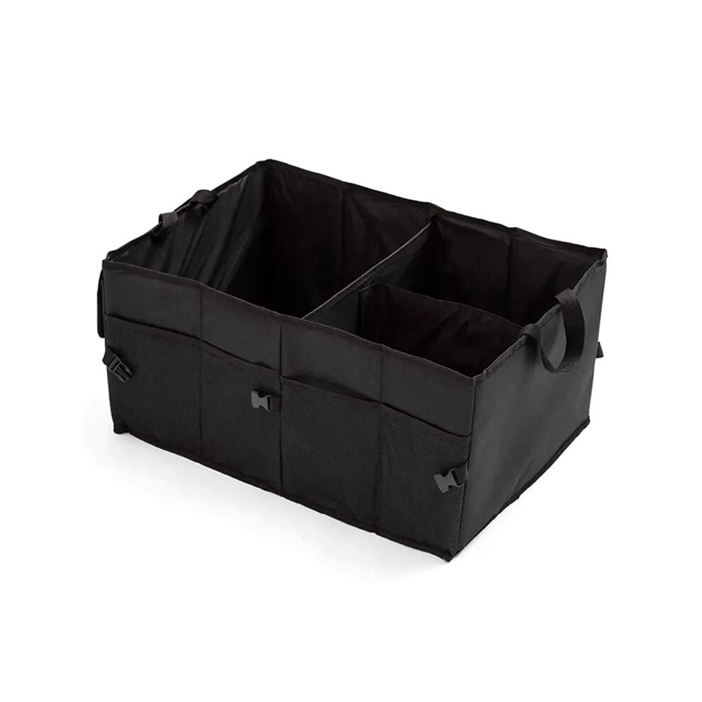Large Capacity Car Storage Box Auto Trunk Super Durable Foldable Cargo Storage Tool Suitable For Cars Trucks Black 4712273247278