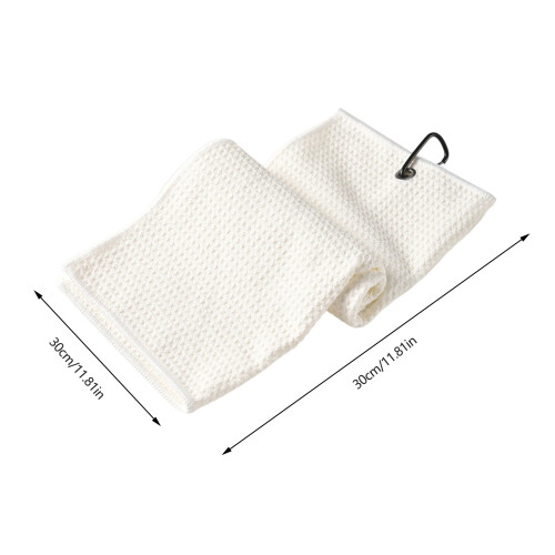 High Strength Golf Towel Long Time Use Polyester Fabric-grey 2