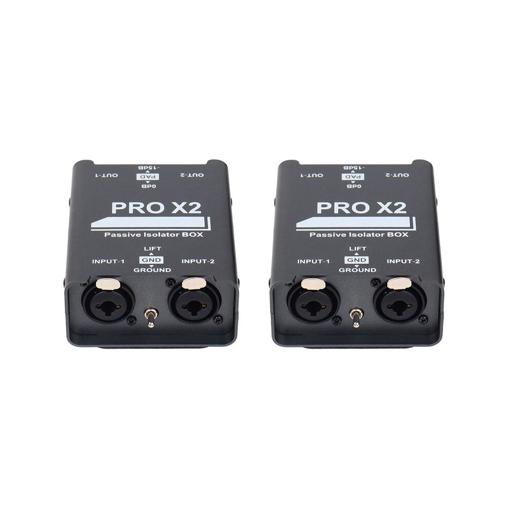 2X New 2-Way Audio Isolator, Audio Current Eliminator, Xlr 6.5, Permalloy Isolator, Mixer Live Broadcast 6034060632714