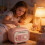 Electronic Money Box with Fingerprint Password Saving Box-Pink 6