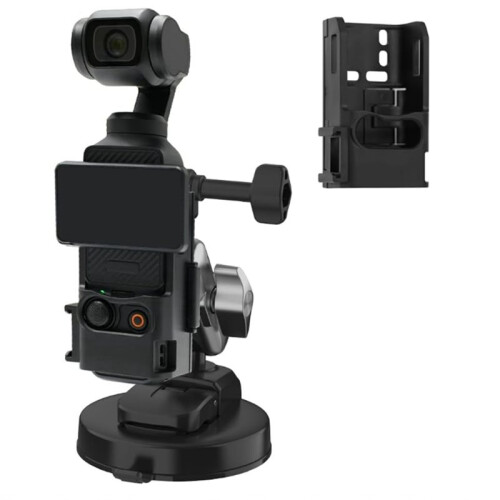 Suction Cup Car Mount for Osmo Pocket 3 with Expansion Frame, Window Windshield Dash Holder