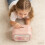 Electronic Money Box with Fingerprint Password Saving Box-Pink 7