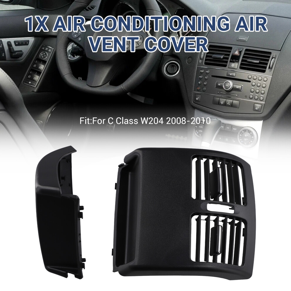 Car Rear Back Center Console A/C Air Vent Conditioning Grille For C Class W204 Black 4713476167929