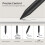 12 Pcs Replacement Tips Compatible with  Paper Pro Pen, Replacement Nibs for Precise Writing with Storage Box 6