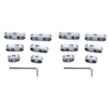 2set 7mm 8mm Chrome  Wire Separators Looms Dividers for  Chevy 9723
