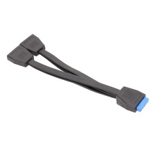 Kabel Przedłużający Usb 3.0 19/20 Pinów, 1 do 2, Rozdzielacz Y, Wewnętrzny Adapter Przedłużający 20 cm do Płyty Głównej Komputera