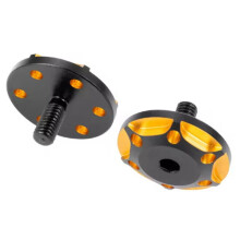 2 Stück Metall M3 Heckflügeldichtung Befestigungsschrauben für 1/8/1/10 RC Auto Upgrade Teile Zubehör Stil B Gold Schwarz